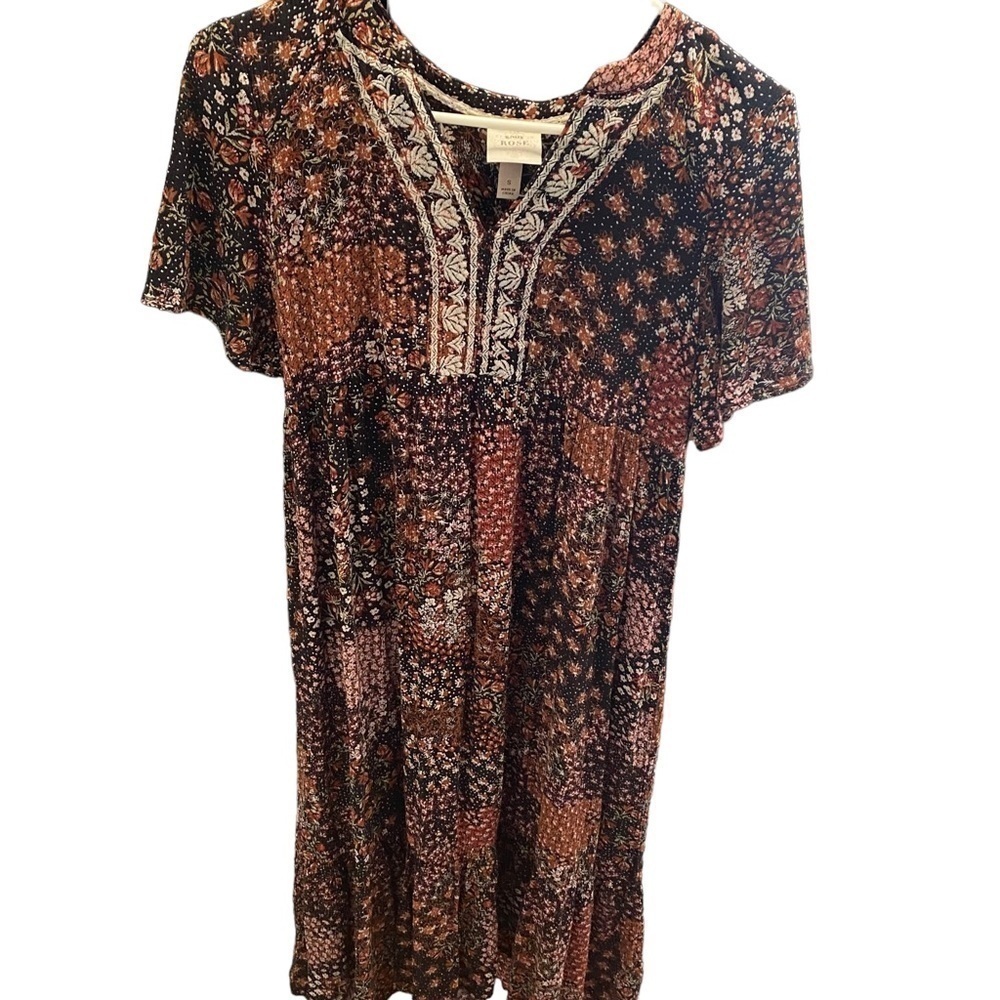 Knox Rose Patchwork Ladies Flowy, Pullover Floral… - image 4